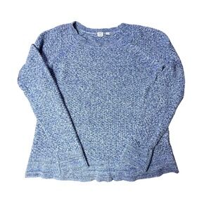 GAP Blue Knit Sweater Crew Neck‎ Long Sleeve Casual Comfy Size L
